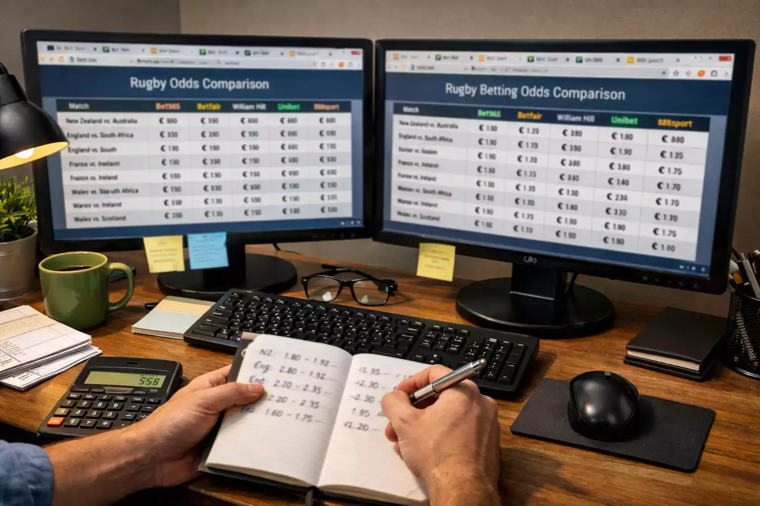 Comparaison des cotes rugby entre différents bookmakers